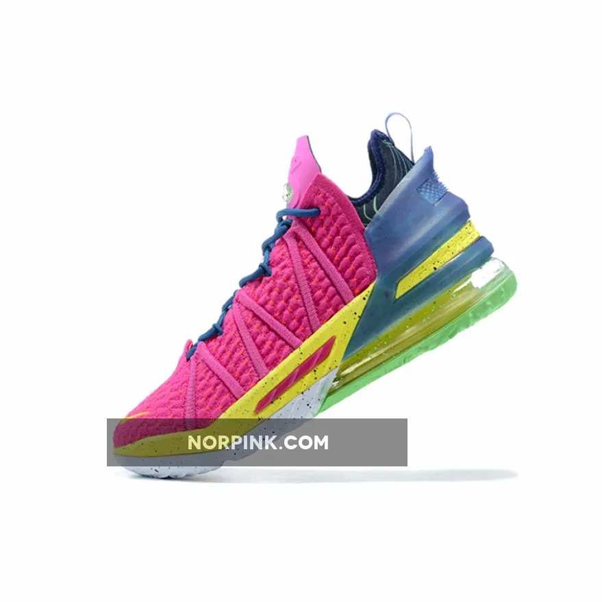 Nike LeBron 18 'Los Angeles By Night' Pink Prime/Multicolor / pink lebron 18