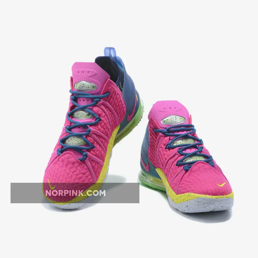 Nike LeBron 18 'Los Angeles By Night' Pink Prime/Multicolor / pink lebron 18