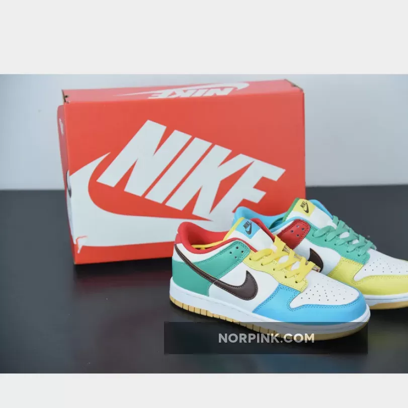 Nike Dunk Low 'Free.99' White/Light Chocolate/Roma Green - nike dunk free 99 white