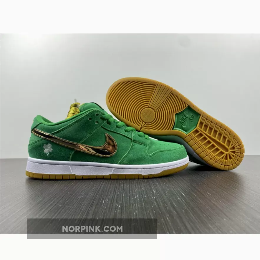 Nike SB Dunk Low 'St. Patrick's Day' Lucky Green/Gold BQ6817-303 / nike sb dunk low st patrick's day