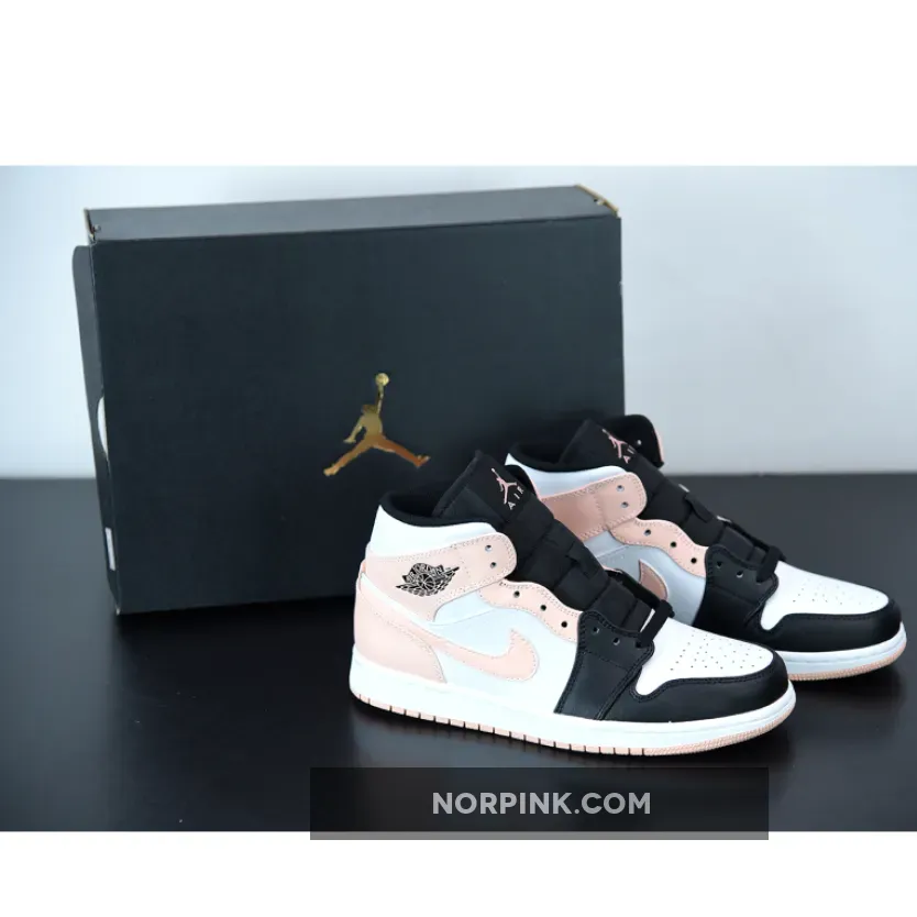 Jordan 1 Mid Arctic Orange Black Toe | AJ 1 CRIMSON 554724-133