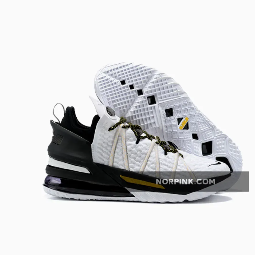 Nike LeBron 18 'Home' White/Amarillo-Black CQ9283-100 / cq9283 nike
