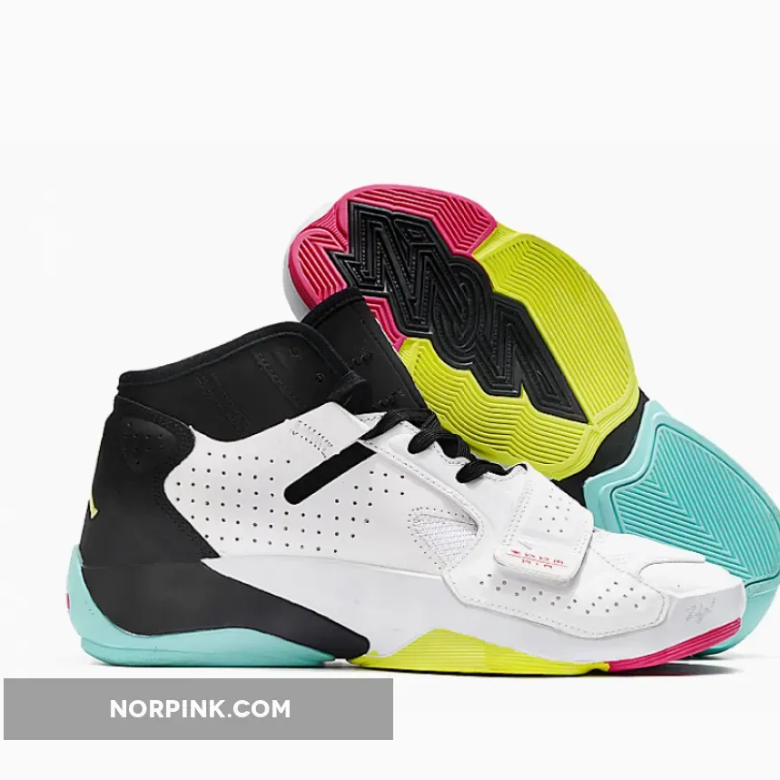 Jordan Zion 2 White Volt Black Jordan Zion 2 White/Volt/Black/Dynamic Turquoise DO9161-107