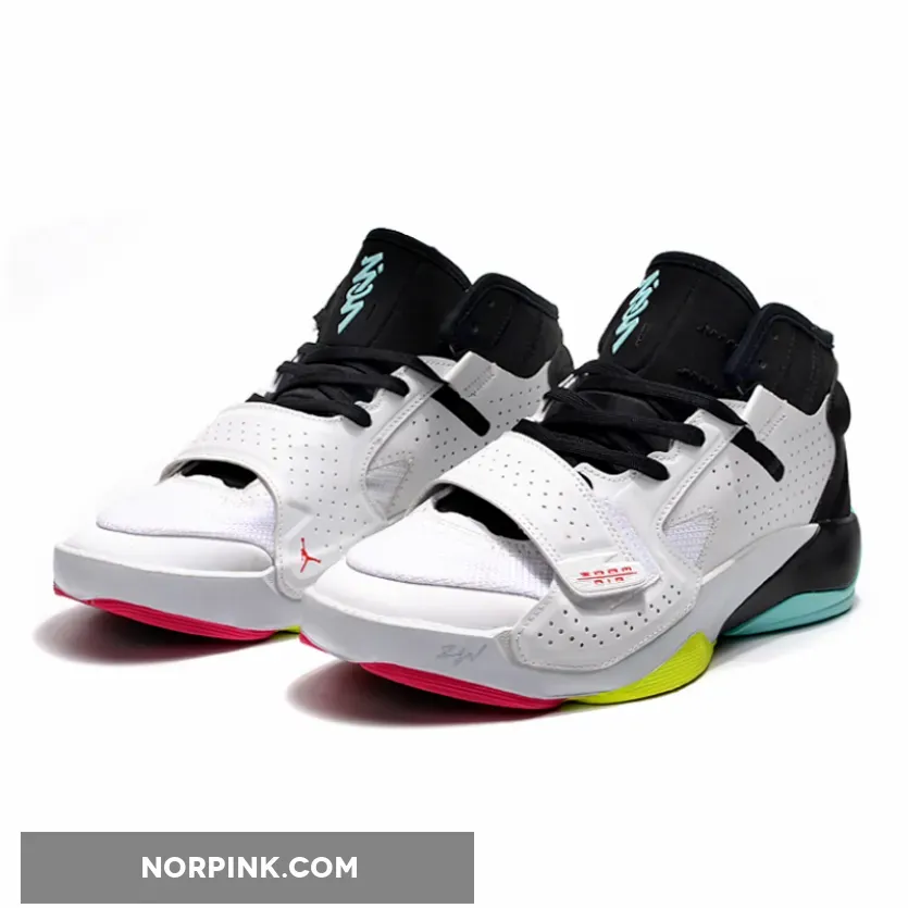 Jordan Zion 2 White Volt Black Jordan Zion 2 White/Volt/Black/Dynamic Turquoise DO9161-107