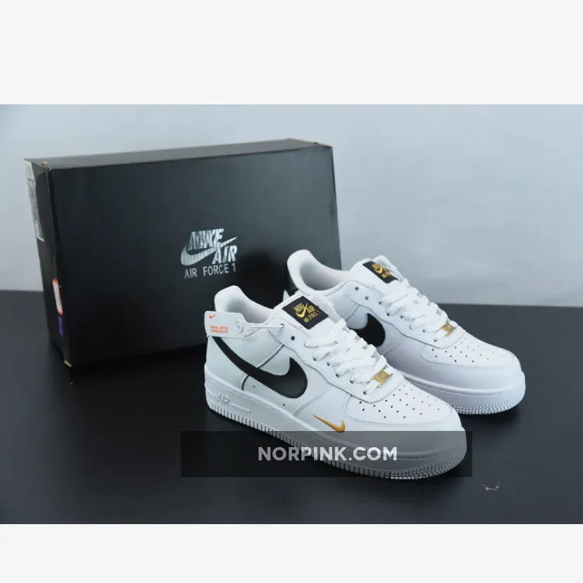 Nike Air Force 1 Low White Black Gold CZ0270-102 nike air force with gold