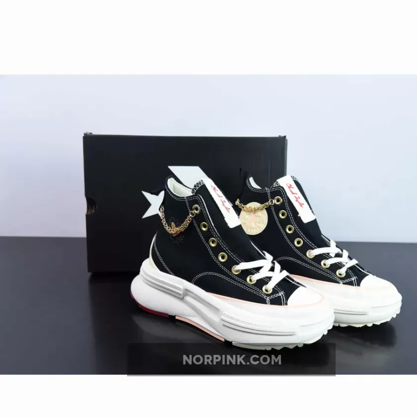 Converse Run Star Legacy CX Platform Gold Chain Black/Egret - valentines converse 2023