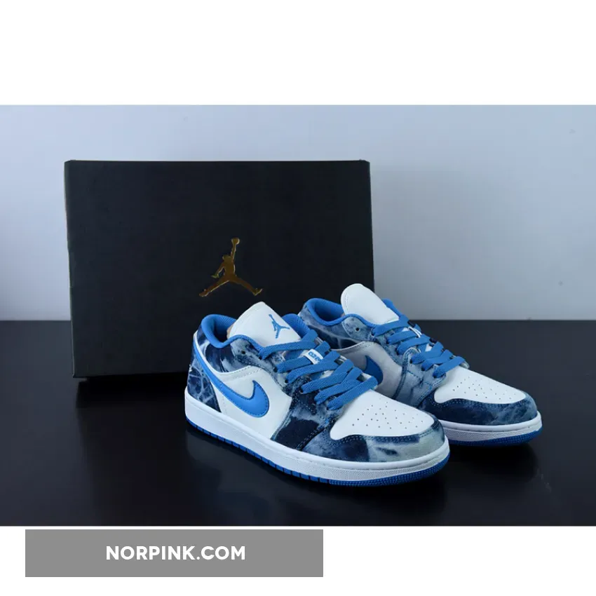 Air Jordan 1 Low Washed Denim GS DM8947-100 dutch blue/white jordan 1