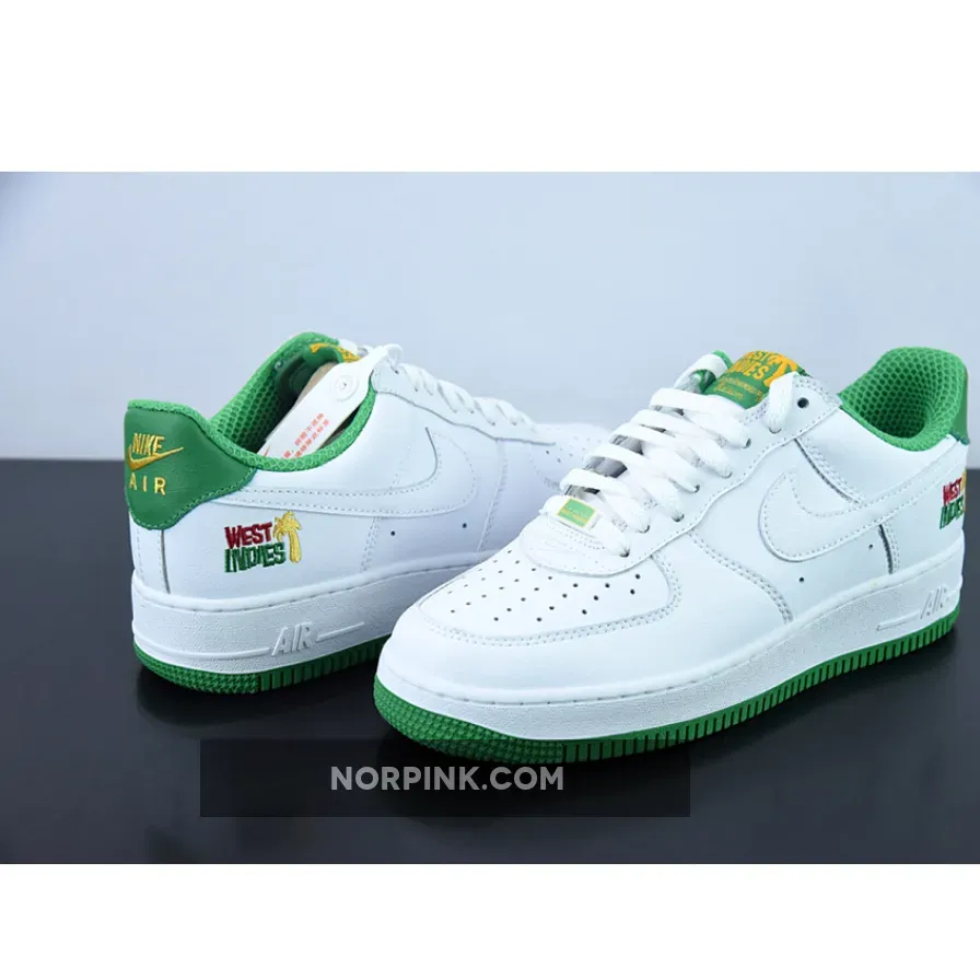 Nike Air Force 1 Low 'West Indies' White Classic Green DX1156-100 / west indies air forces