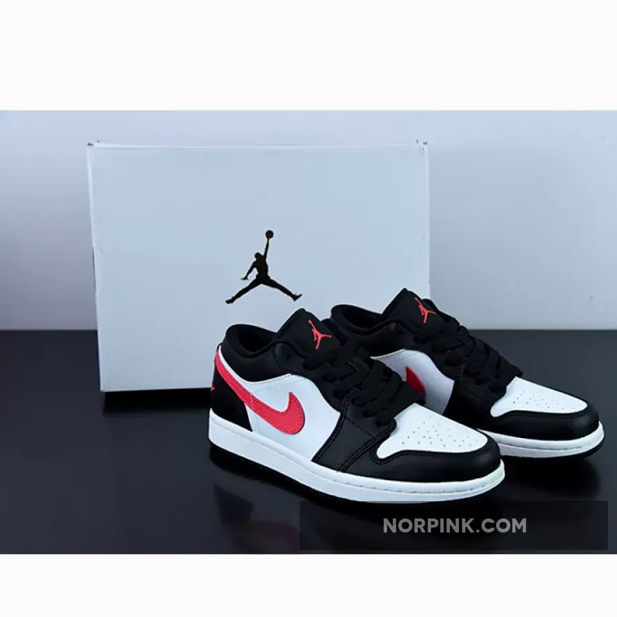 Air Jordan 1 Low Black/Siren Red-White DC0774-004 / jordan 1 low siren red