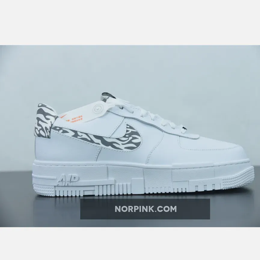 Air Force Ones Grey And White - Nike Air Force 1 Pixel 'Zebra' DH9632-100