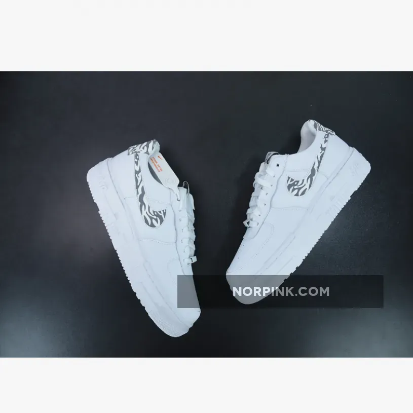 Air Force Ones Grey And White - Nike Air Force 1 Pixel 'Zebra' DH9632-100