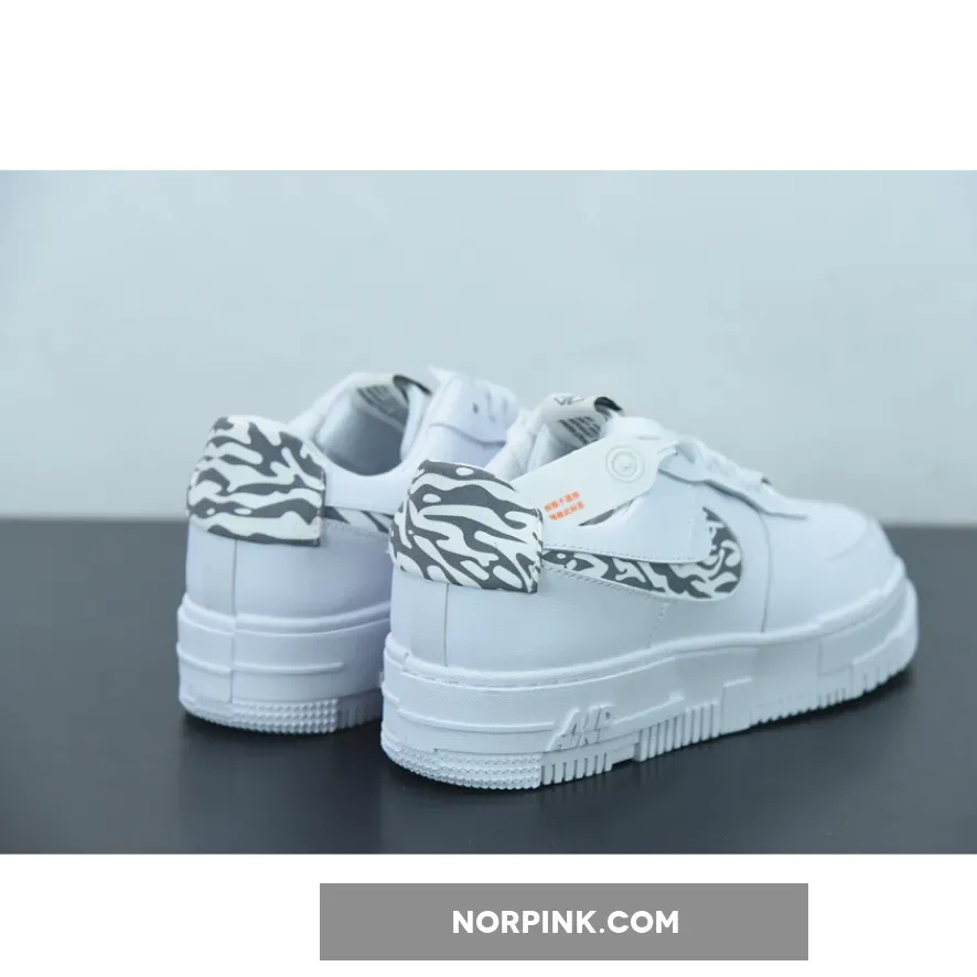 Air Force Ones Grey And White - Nike Air Force 1 Pixel 'Zebra' DH9632-100