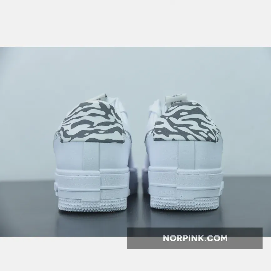 Air Force Ones Grey And White - Nike Air Force 1 Pixel 'Zebra' DH9632-100