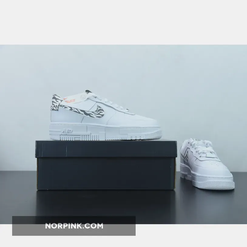 Air Force Ones Grey And White - Nike Air Force 1 Pixel 'Zebra' DH9632-100