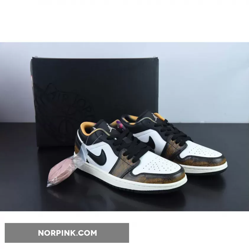 Air Jordan 1 Low 'Wear Away' Black/White Onyx-White DQ8422-001 Restock
