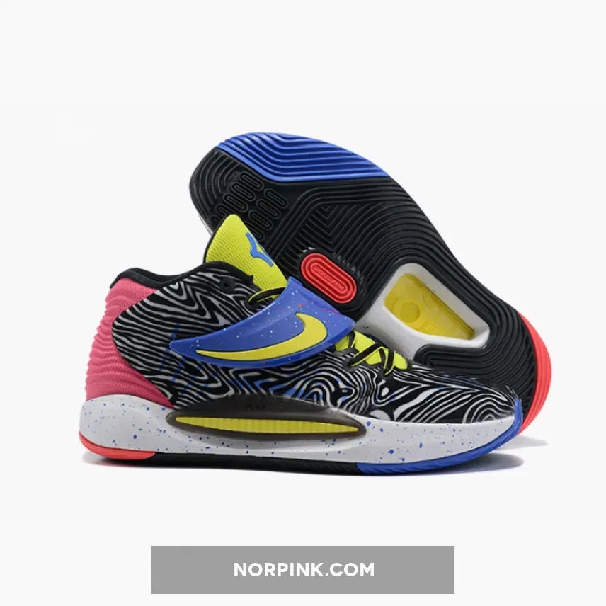 Nike KD 14 "Pop Art" Black/White-Yellow Strike-Fusion Red CW3935-004