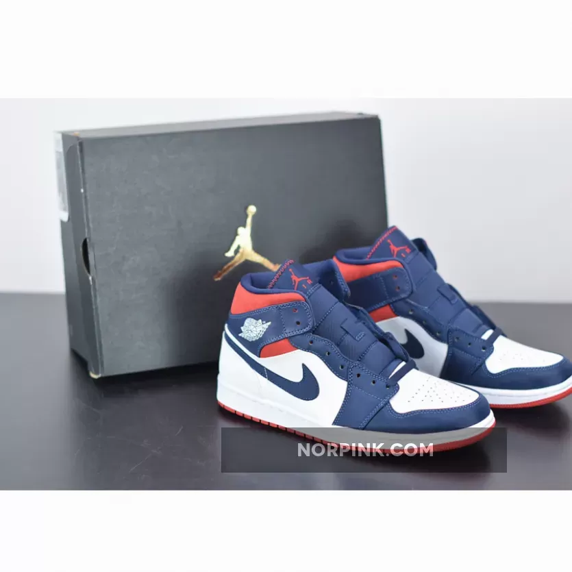 Air Jordan 1 Mid SE 'USA' 852542-104 AJ1 jordan 1 mid university red