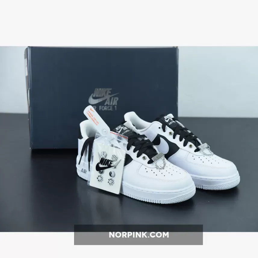 Nike Air Force 1 'Snap Accessories Pack' White Black air force snap