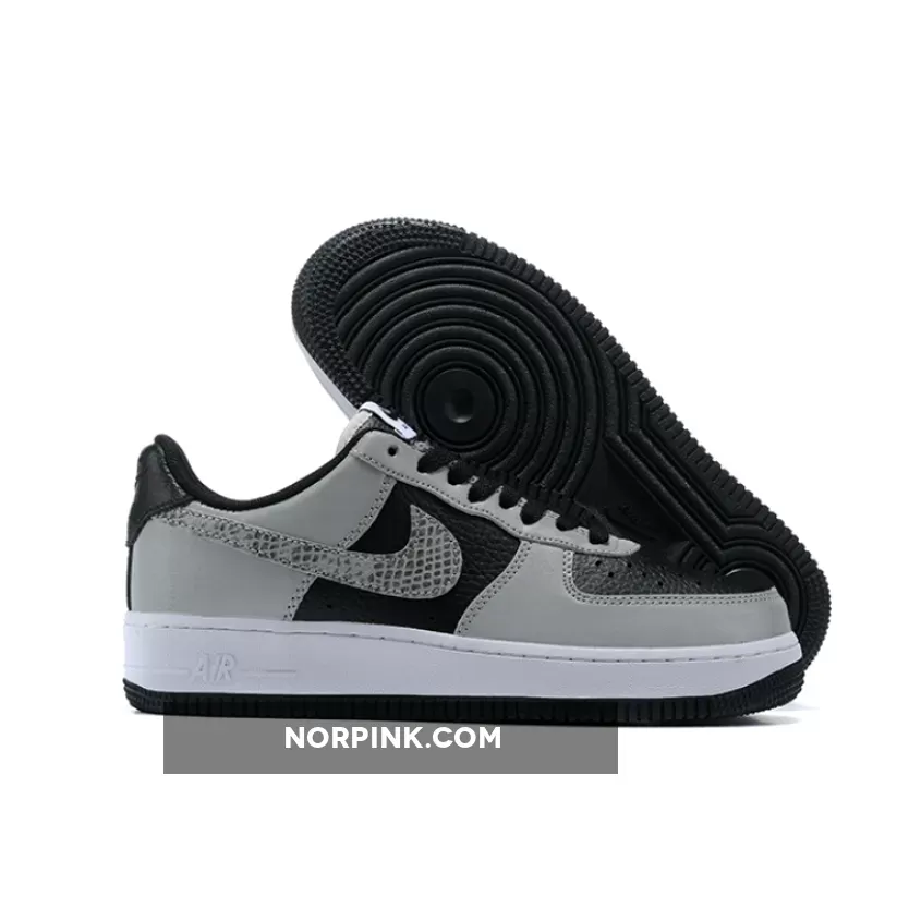 Nike Air Force 1 B 'Silver Snake' Black/Silver/White DJ6033-001 Discount