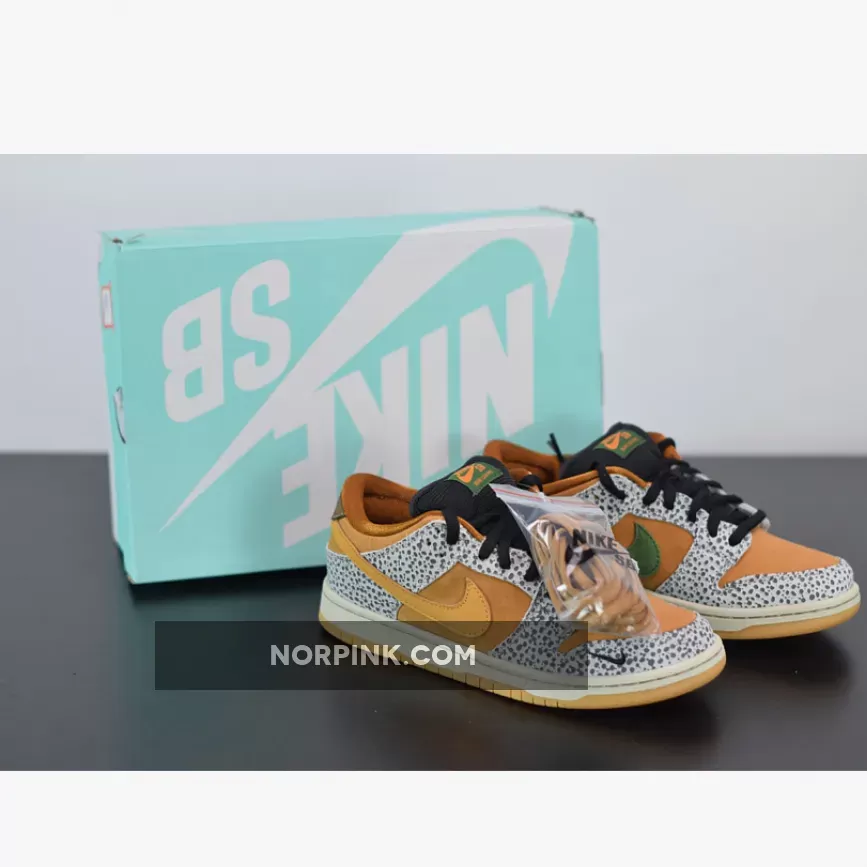Nike SB Dunk Low 'Safari' Neutral Grey/Kumquat-Desert Ochre CD2563-002 nike sb safari