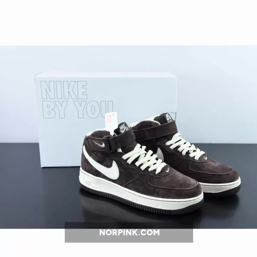 Nike Air Force 1 Mid '07 QS 'Chocolate' #af1 mid chocolate