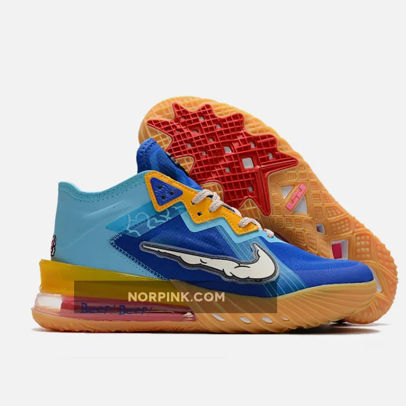 Space Jam x Nike LeBron 18 Low 'Wile E. vs Roadrunner' CV7562-401 lebron 18 low 'wile e. vs roadrunner'