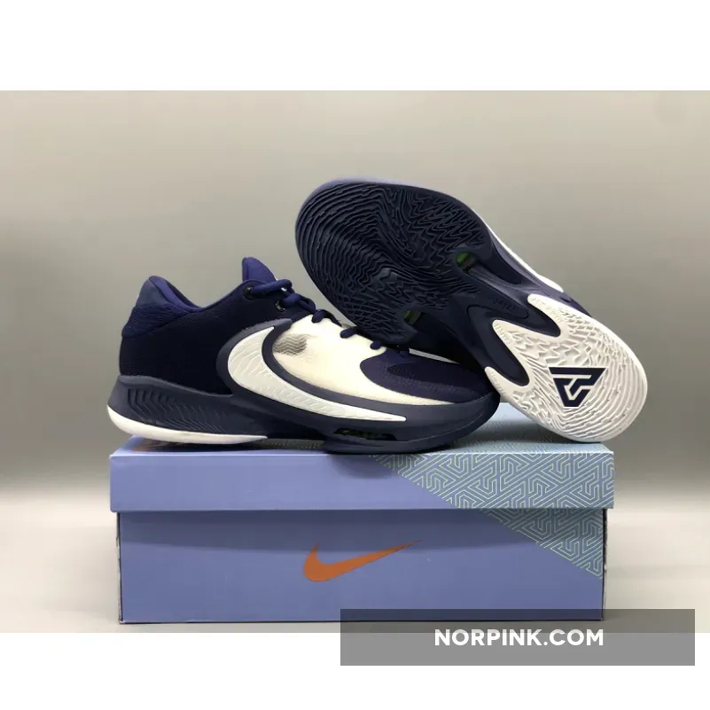 Nike Zoom Freak 4 Deep Blue White #nike zoom blue