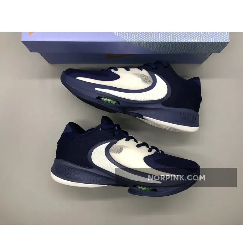 Nike Zoom Freak 4 Deep Blue White #nike zoom blue
