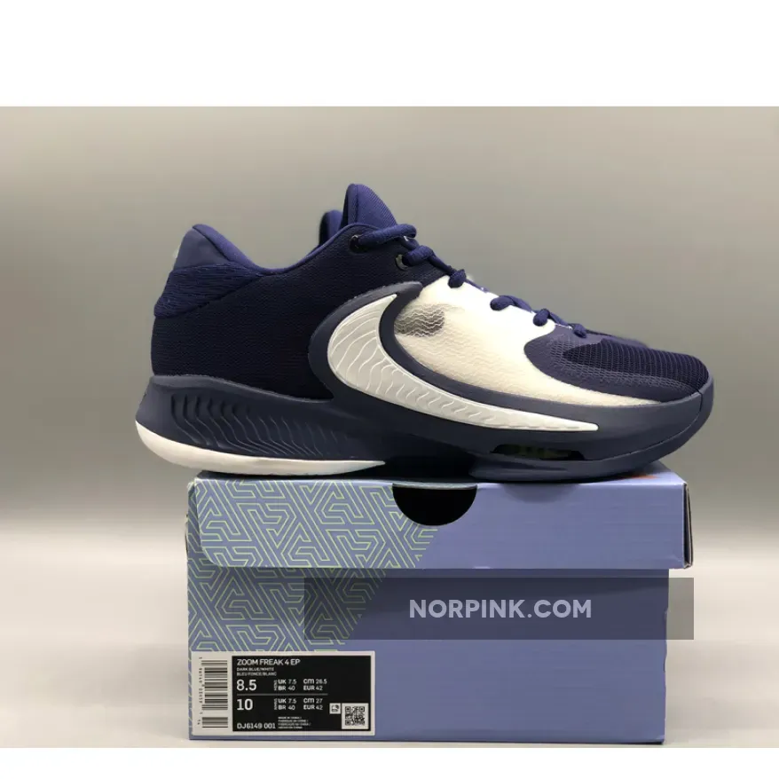 Nike Zoom Freak 4 Deep Blue White #nike zoom blue
