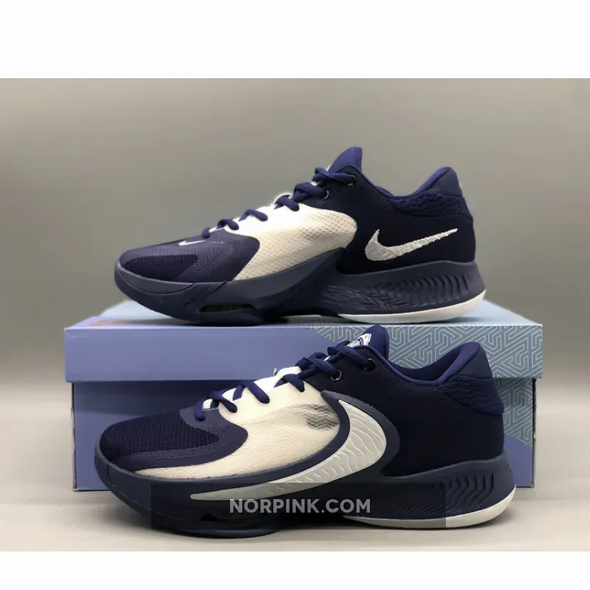 Nike Zoom Freak 4 Deep Blue White #nike zoom blue