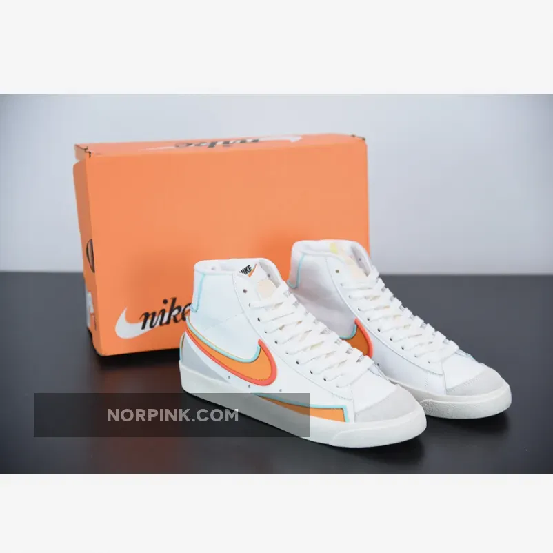 Nike Blazer Mid '77 Infinite White/Bright Crimson-Blue Void / blazer mid77 infinite