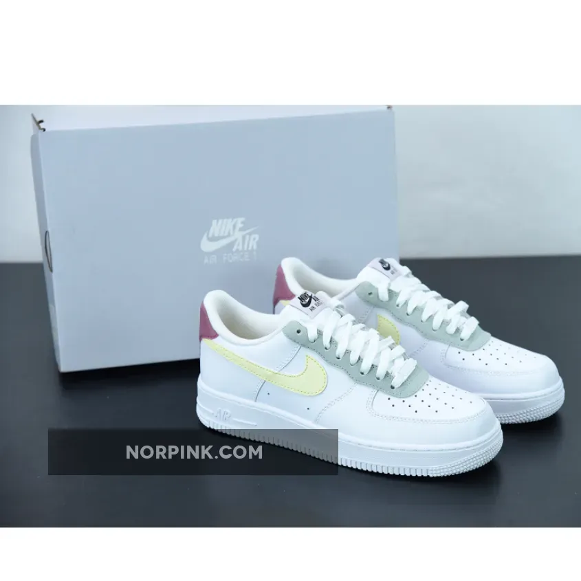 Nike Air Force 1 Low White Yellow Purple - Purple And Yellow Air Force 1 DN4930-100