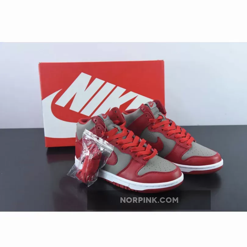 Nike Dunk High 'UNLV' Soft Grey/University Red 850477-001 Online Sale