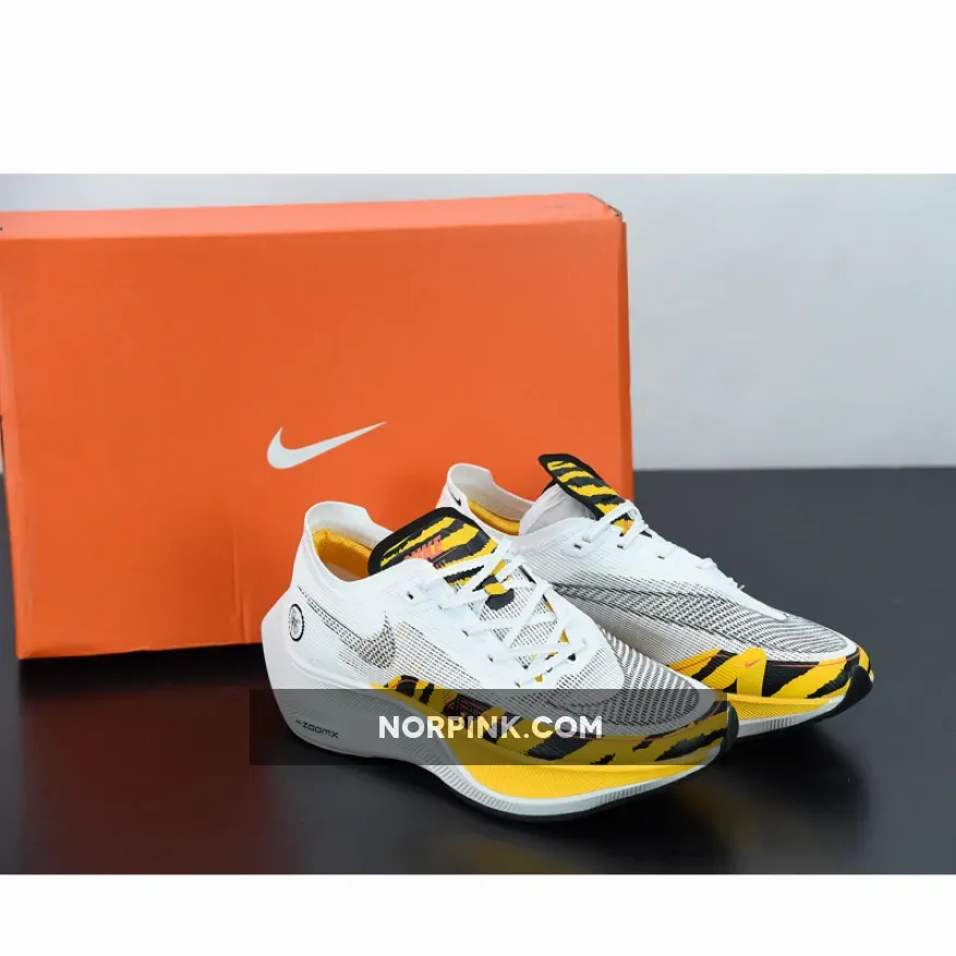 Nike ZoomX Vaporfly Next% 2 'BRS' White/Black/University Gold/Orange | nike zoomx vaporfly next 2 black