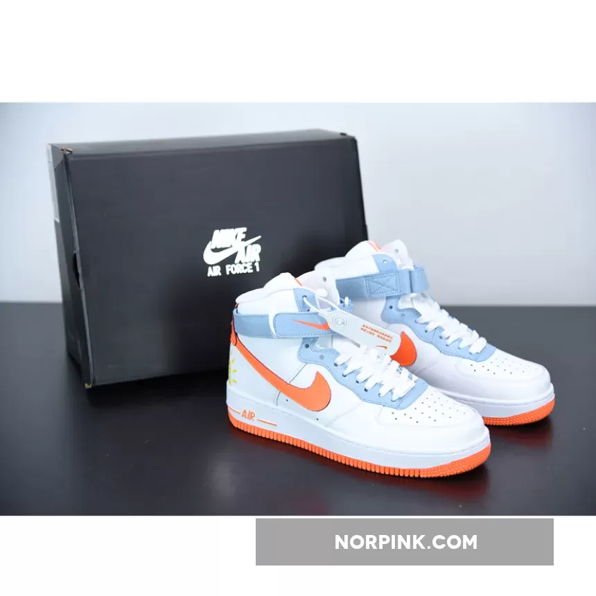 Nike Air Force 1 High 'Be Kind' White Orange DC2198-100 Online Sale