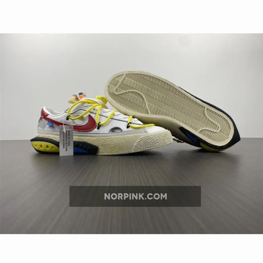 Off-White x Nike Blazer Low White/University Red DH7863-100 / offwhite blazer low