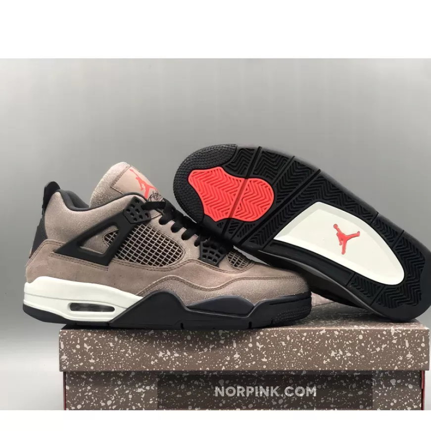 Air Jordan 4 (IV) Retro Taupe Haze/Oil Grey/Off White/Infrared 23 #air jordan retro 4 taupe haze infrared