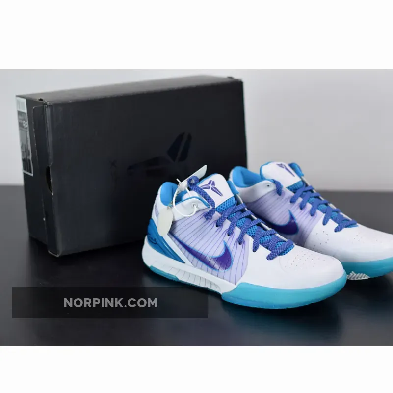 Nike Kobe 4 Protro ‘Draft Day’ White/Orion Blue-Varsity Purple