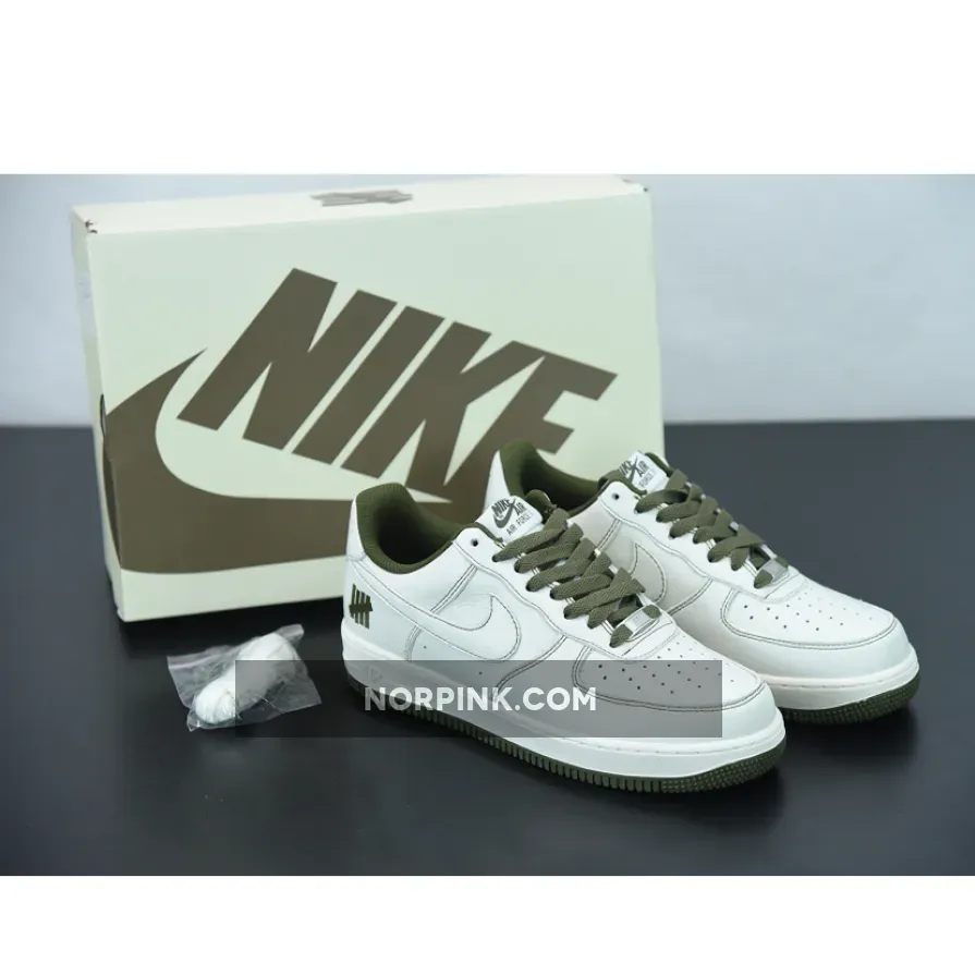 Undefeated x Nike Air Force 1 Low White Khaki - Khaki Air Force 1 1675866899