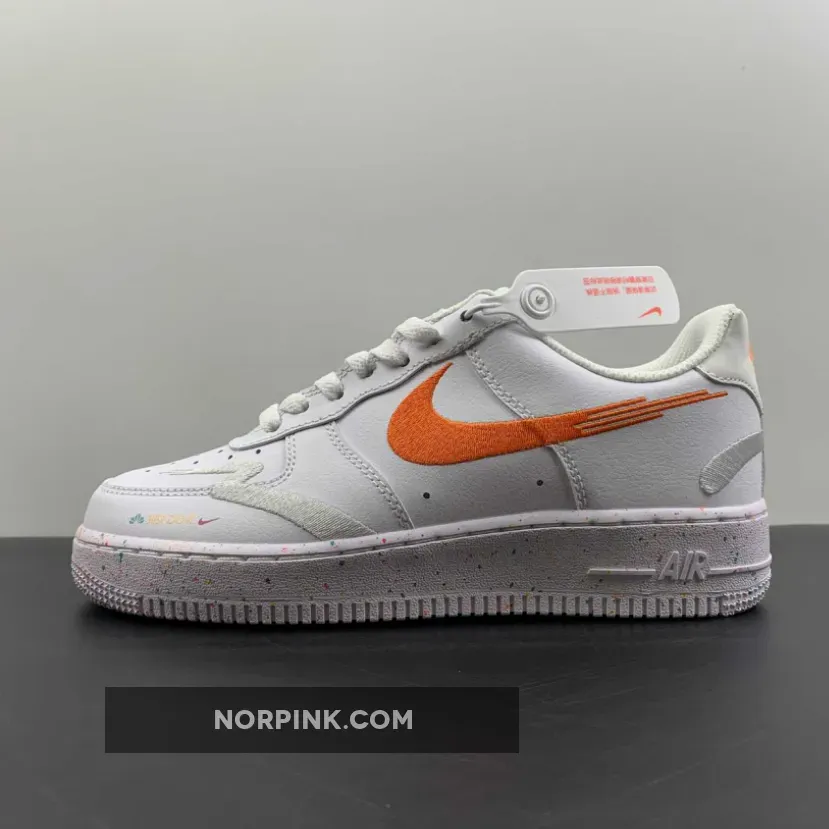 Nike Air Force 1 Low 'Leap High' White/Washed Teal-Orange FD4622-131 / leap air force
