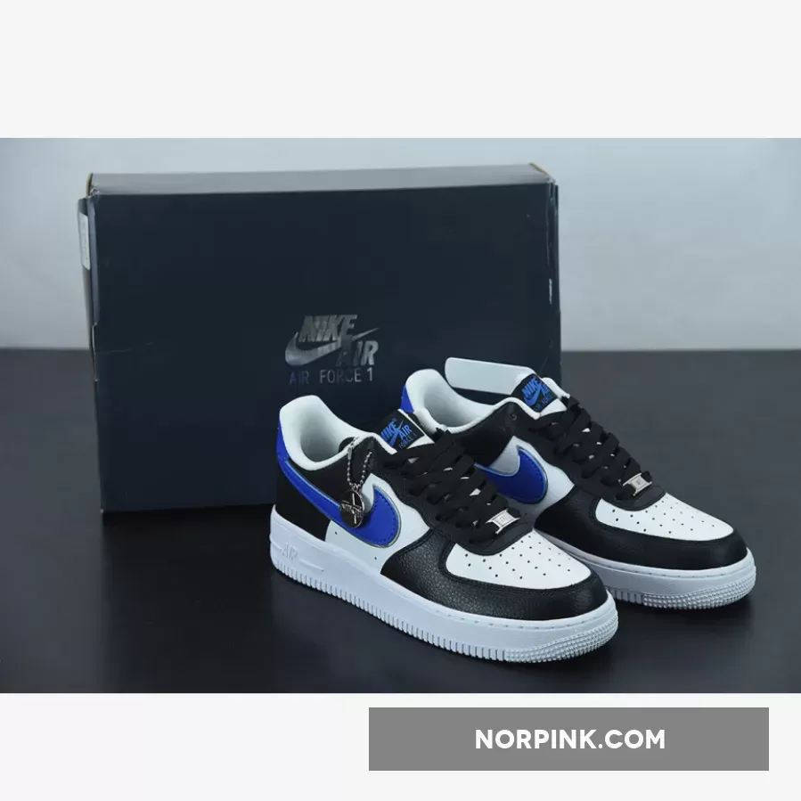 Nike Air Force 1 Low 'Shooting Stars' Black White Royal DD9784-001 #blue and black af1