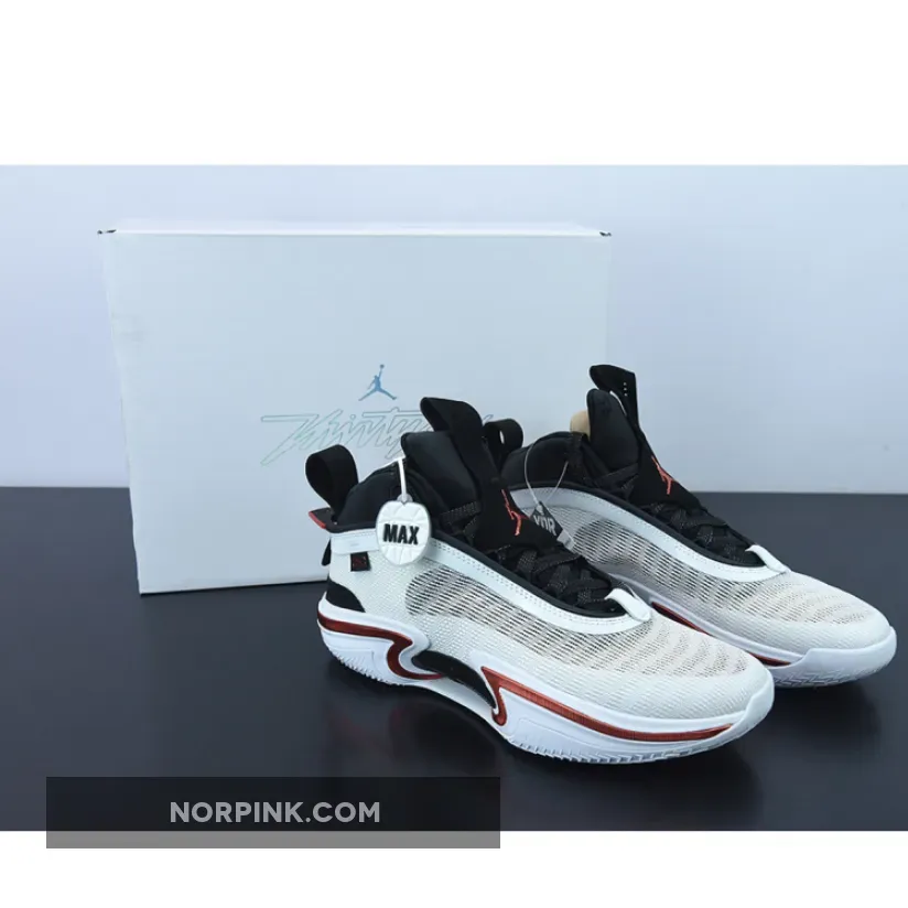 Air Jordan 36 "Psychic Energy" White Red Black CZ2650-100