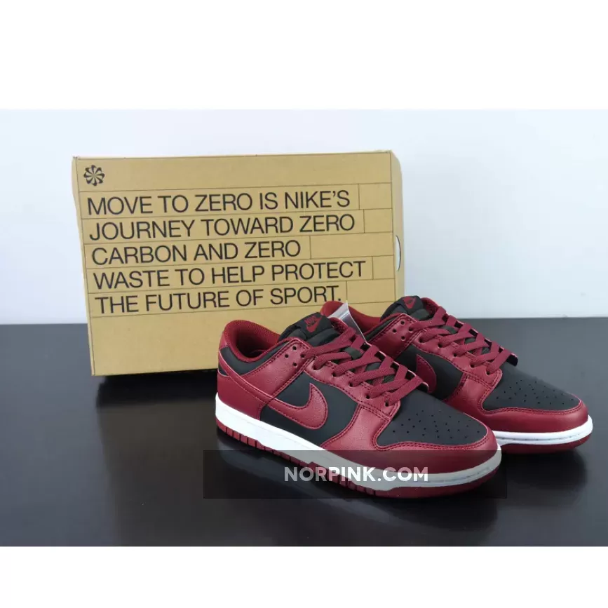 Nike Dunk Low Next Nature Burgundy Black DN1431-002 #red and black dunk lows