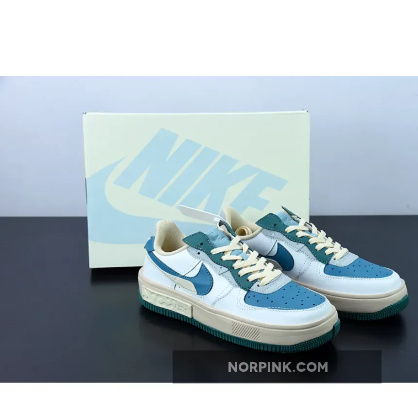 Nike Air Force 1 Fontanka White/Blue-Green / blue green air force 1