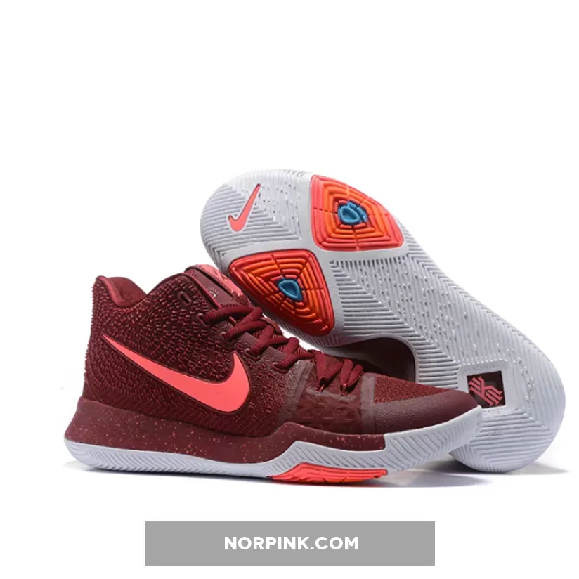 Nike Kyrie 3 'Warning' Team Red/Hot Punch-White - 3 hot