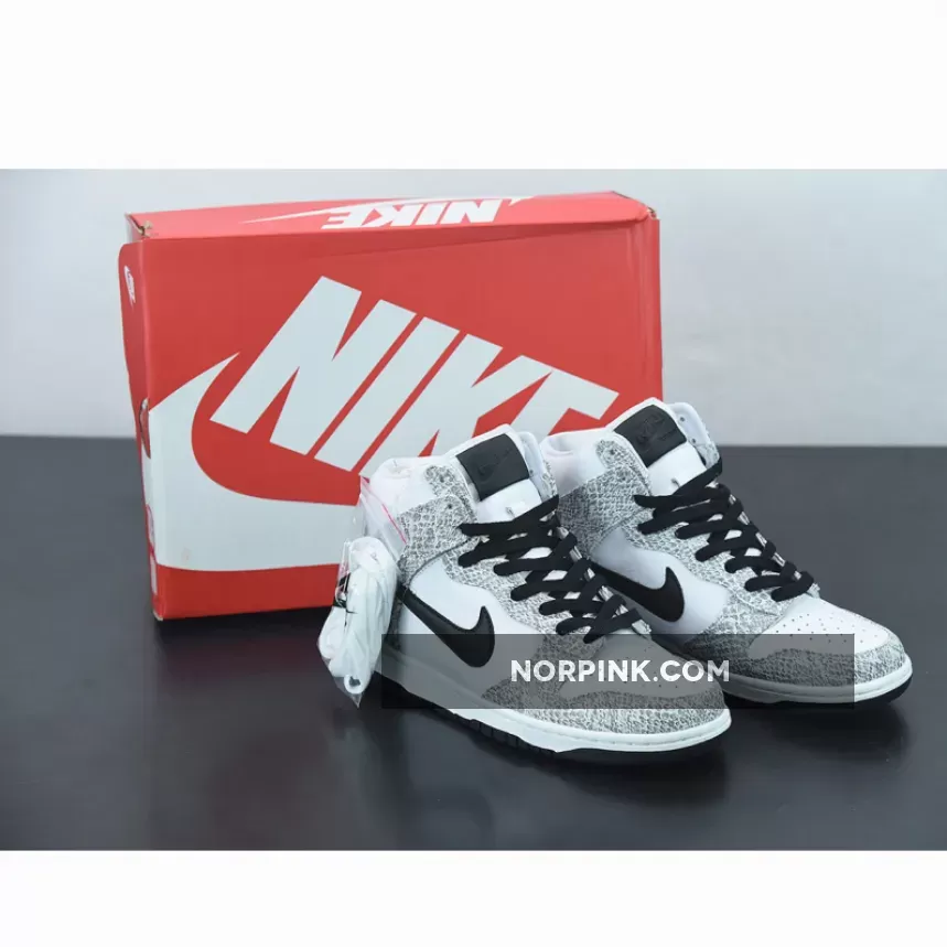 Nike Dunk High PRM 'Cocoa Snake' Black/White-Cocoa 624512-010 / Nike Dunk High Venom