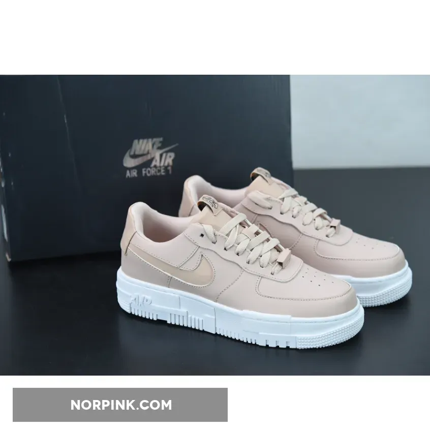 Nike Air Force 1 Pixel Particle Beige/Black/White CK6649-200 / af1 pixel particle beige