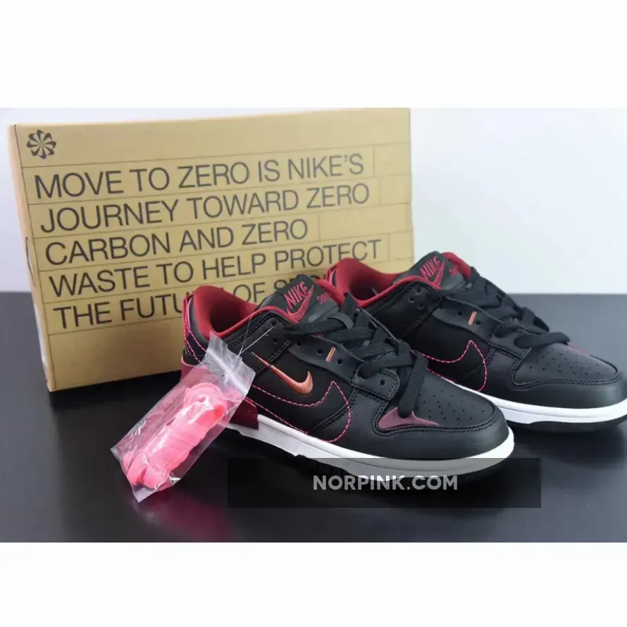 Nike Dunk Low Disrupt 2 Black Red Black Beetroot DV4024-003