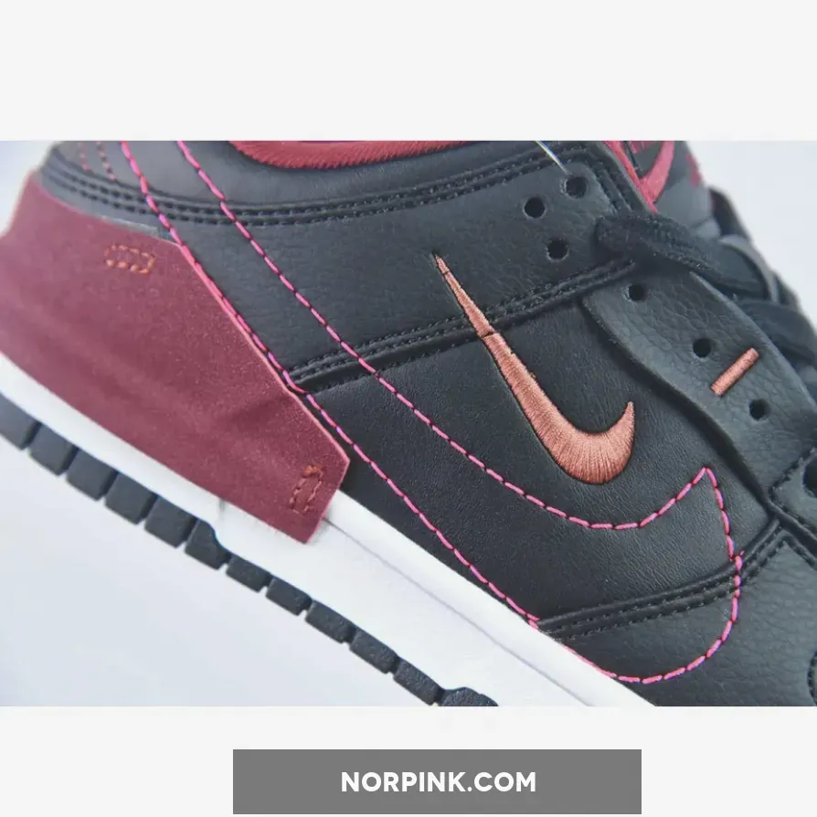 Nike Dunk Low Disrupt 2 Black Red Black Beetroot DV4024-003 Nike Dunk Low Disrupt 2 Black Red Black Beetroot DV4024-003