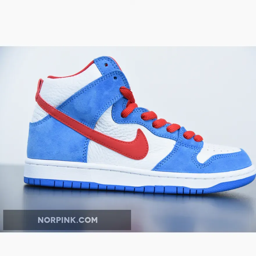 Nike SB Dunk High 'Doraemon' Light Photo Blue/University Red 1675870102 Restock